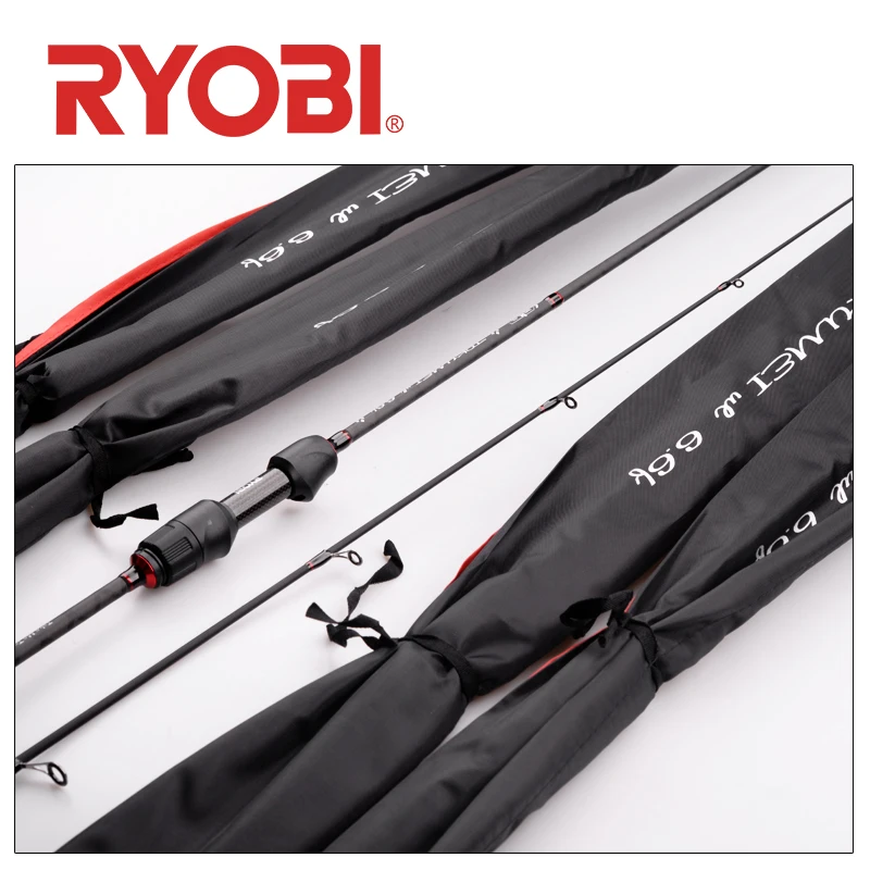 RYOBI TOKUMEI Spinning fishing rod UL lure Carbon Fiber Fishing Rod Fuji Guide rings 0.8-5g Lure Weight 1.77M-2.07M Length | Спорт и