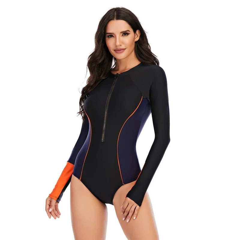 

surfsuit sunscreen swimsuit Waist Bikini Swimwear Push Up Bikini Set Biquini Summer Beach banador traje de bano Maillot de bain