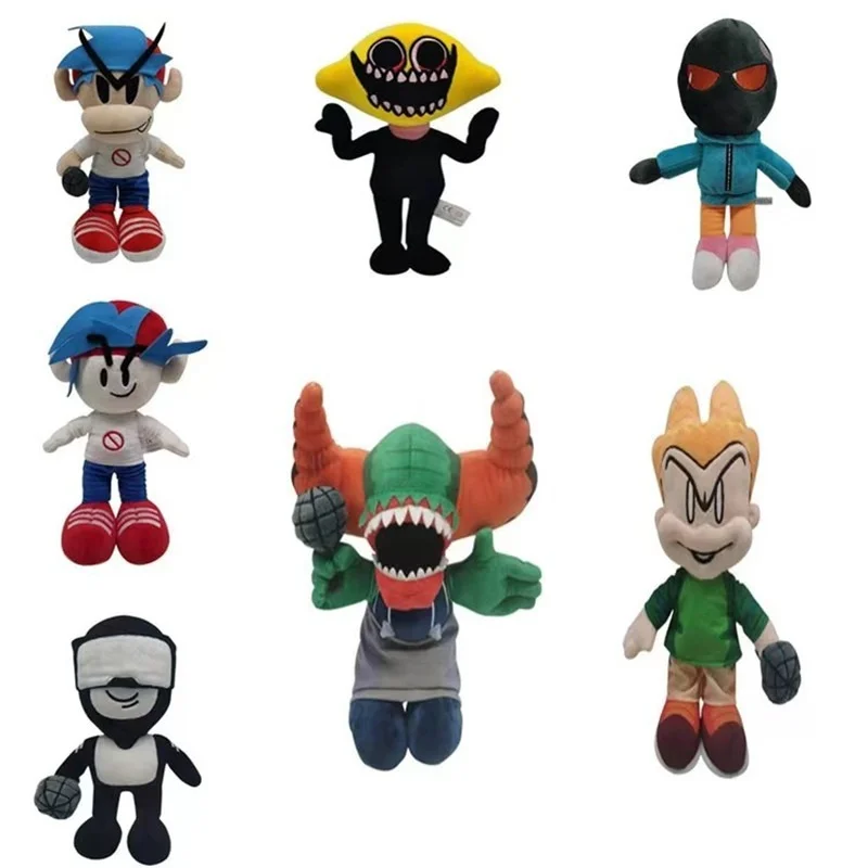 

Anime Plush Toy Friday Night Funkin Plush Doll Tricky The Clown Madness Combat Game Toys Stuffed Soft Toy Gift Kawaii Room Decor