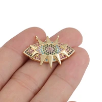 2pcs multicolor sun designer charms eye pendant for diy earrings necklace bracelet make accessories jewelry making gold