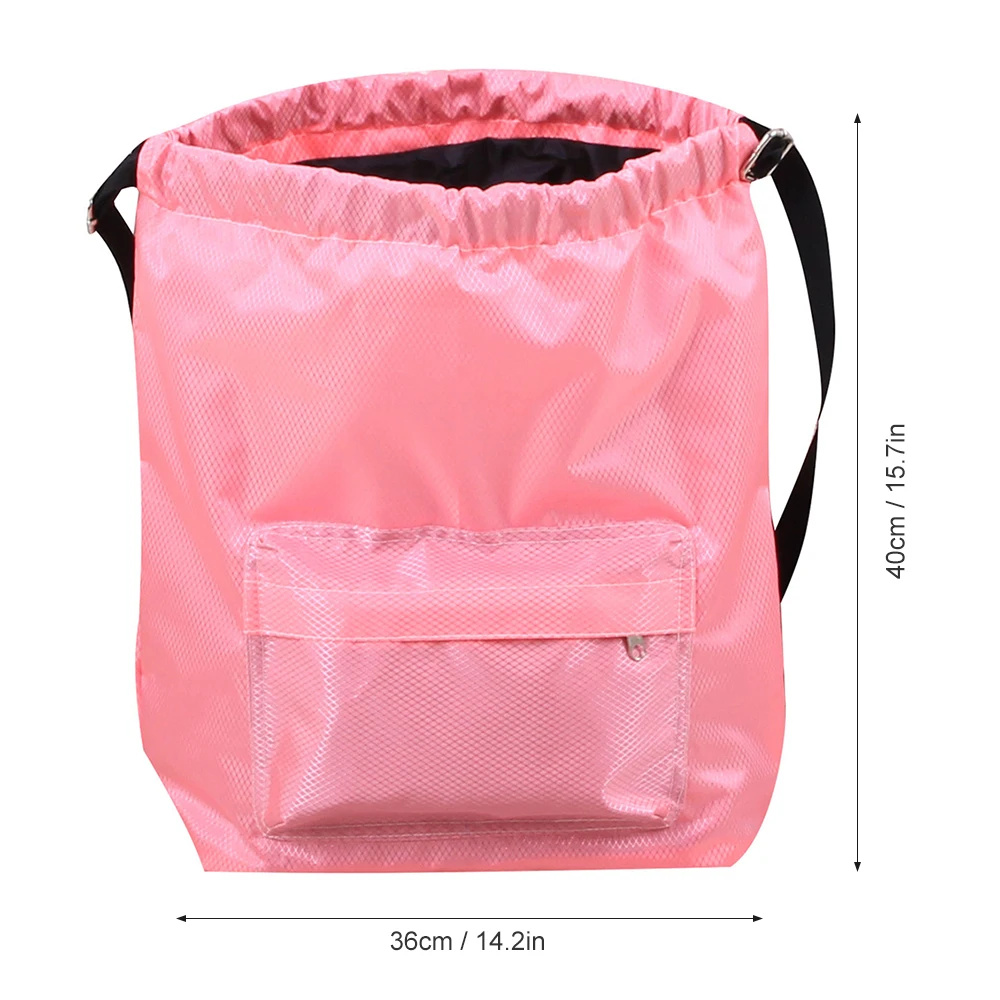 

Drawstring Backpack Waterproof Unisex Sport Storage Bag Dry Wet Separated Compartment For Outdoors Beach Swimming Camping Sports