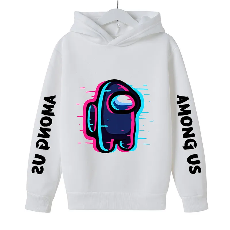 

Boys Girls Cotton Printed Long Sleeves Sweatshirt Video Game Among Us Cartoon hoodie kids Impostor Graphic Anime Streetwear