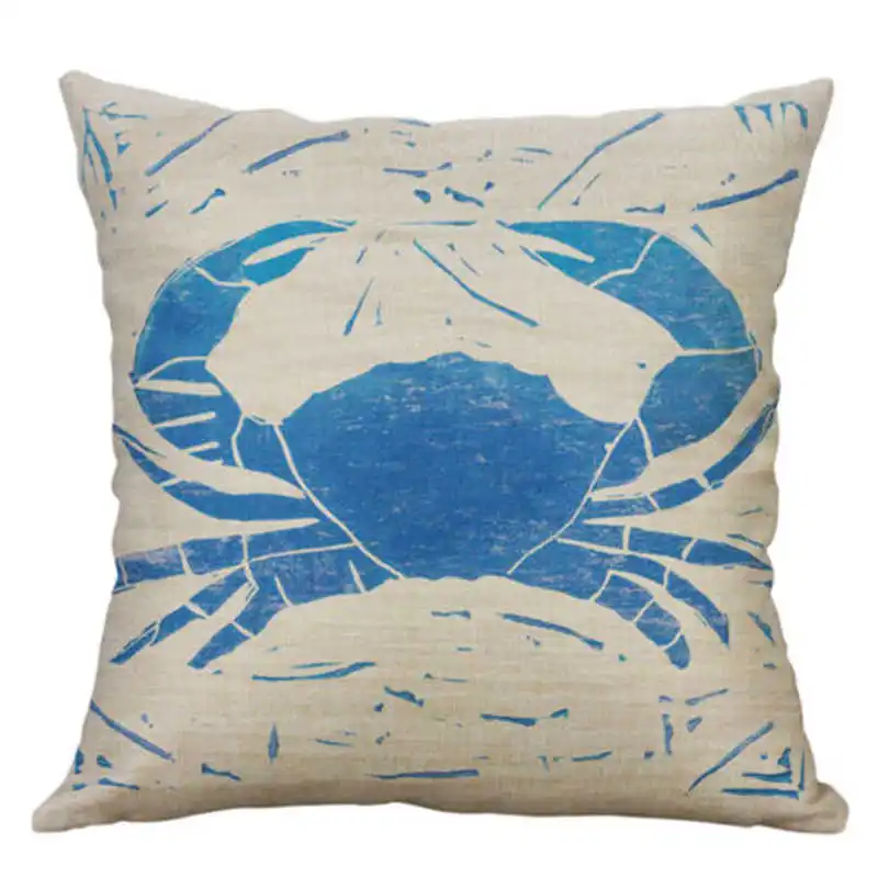 Морской организм черепаха искусственная лошадь медуза узор подушка домашний