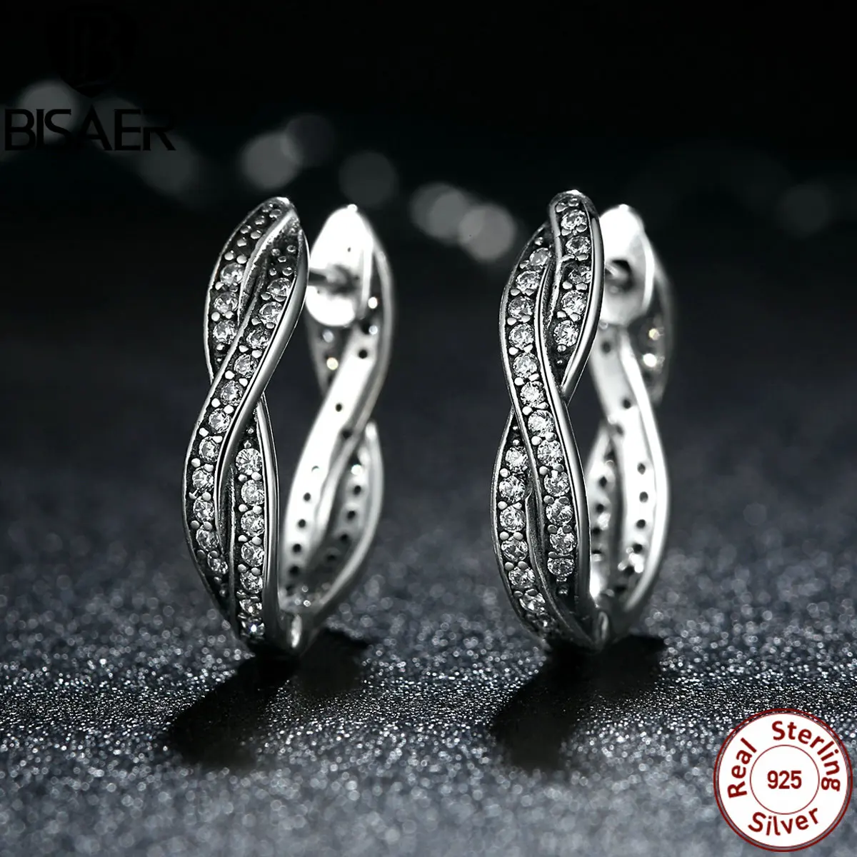 Серьги-гвоздики из 925 пробы серебра, серьги с прозрачными фианитами для женщин, совместимы с ювелирными изделиями из стерлингового серебра