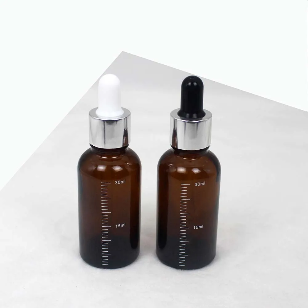

30ml brown dropper bottle with scale mark