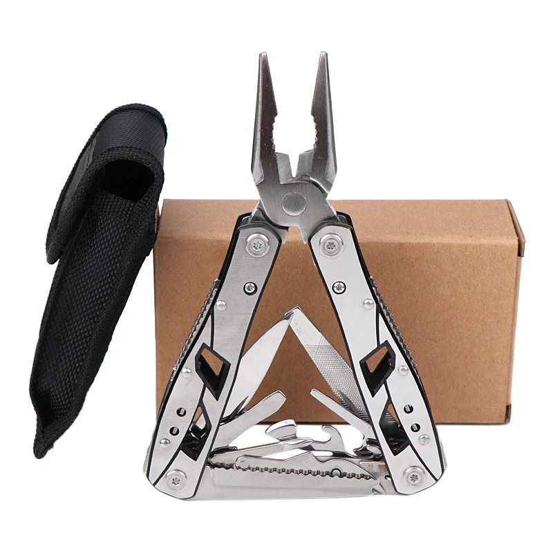 

DWZ Multi Pliers Tool Kit set Nylon Pouch Nice Combination Stainless Steel Folding Knife Pliers For Camping,Tools Plier