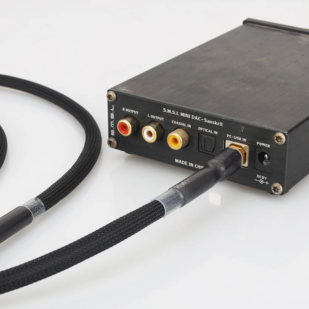 Hifi 5N OCC Чистый медный ЦАП USB 2 0 кабель звуковые декодеры провод для передачи данных
