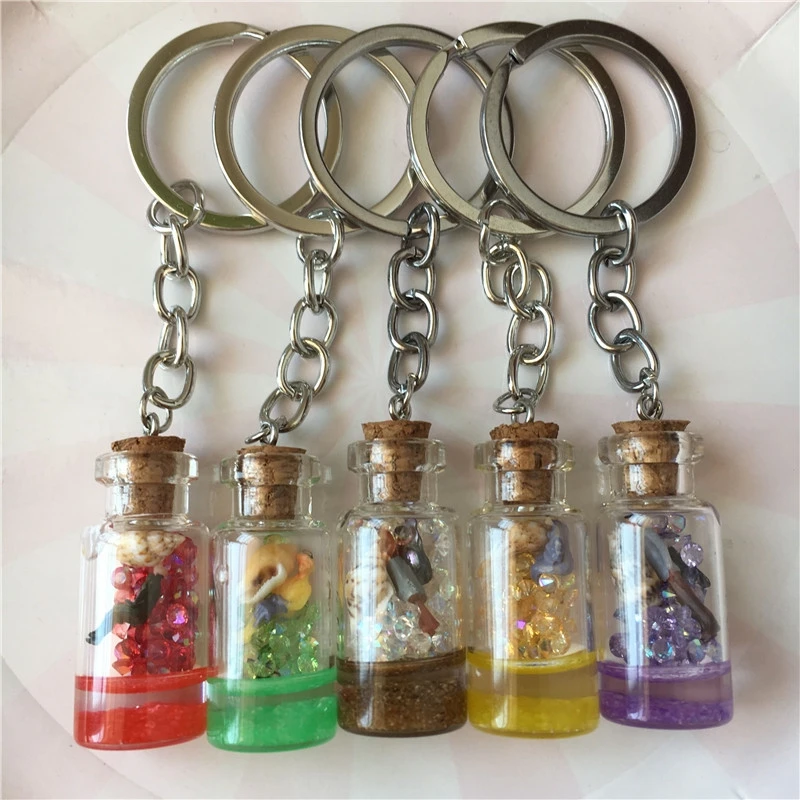 Брелоки с подвеской в виде пейзажа кристаллами искусственное оформление