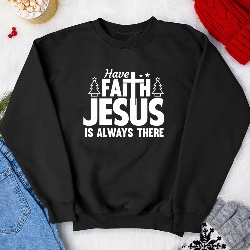 

Пуловер женский с длинным рукавом и изображением Иисуса