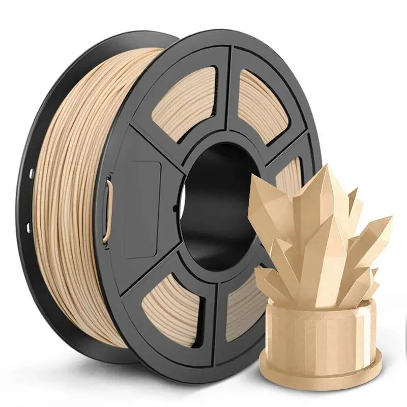

3D Printer Filament Low Shrinkage Strong Toughness 1.75mm PLA Wood Printing Filament Bundle for All Models Of FDM 3D Printers