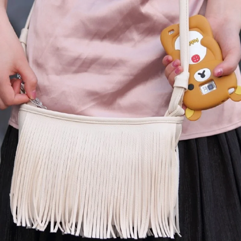 Модные продукты Бахрома Кисточкой кошелек мессенджер через плечо Бохо сумка из