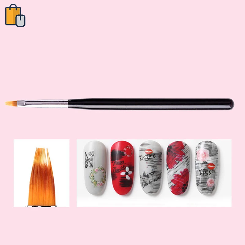 7 формы ногтей лепестки ручка Нейл арт резной карандаш для маникюра инструменты