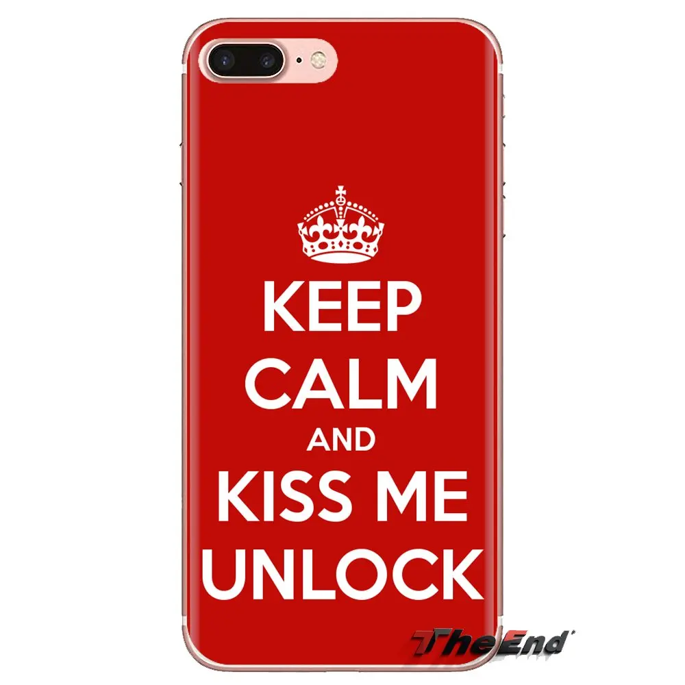 Прозрачные мягкие чехлы KIss to unlock Locked screen для Xiao mi 4 5 5s 6 A1 A2 5X6X8 9 Lite SE Pro Max Mix 2 3 2S |