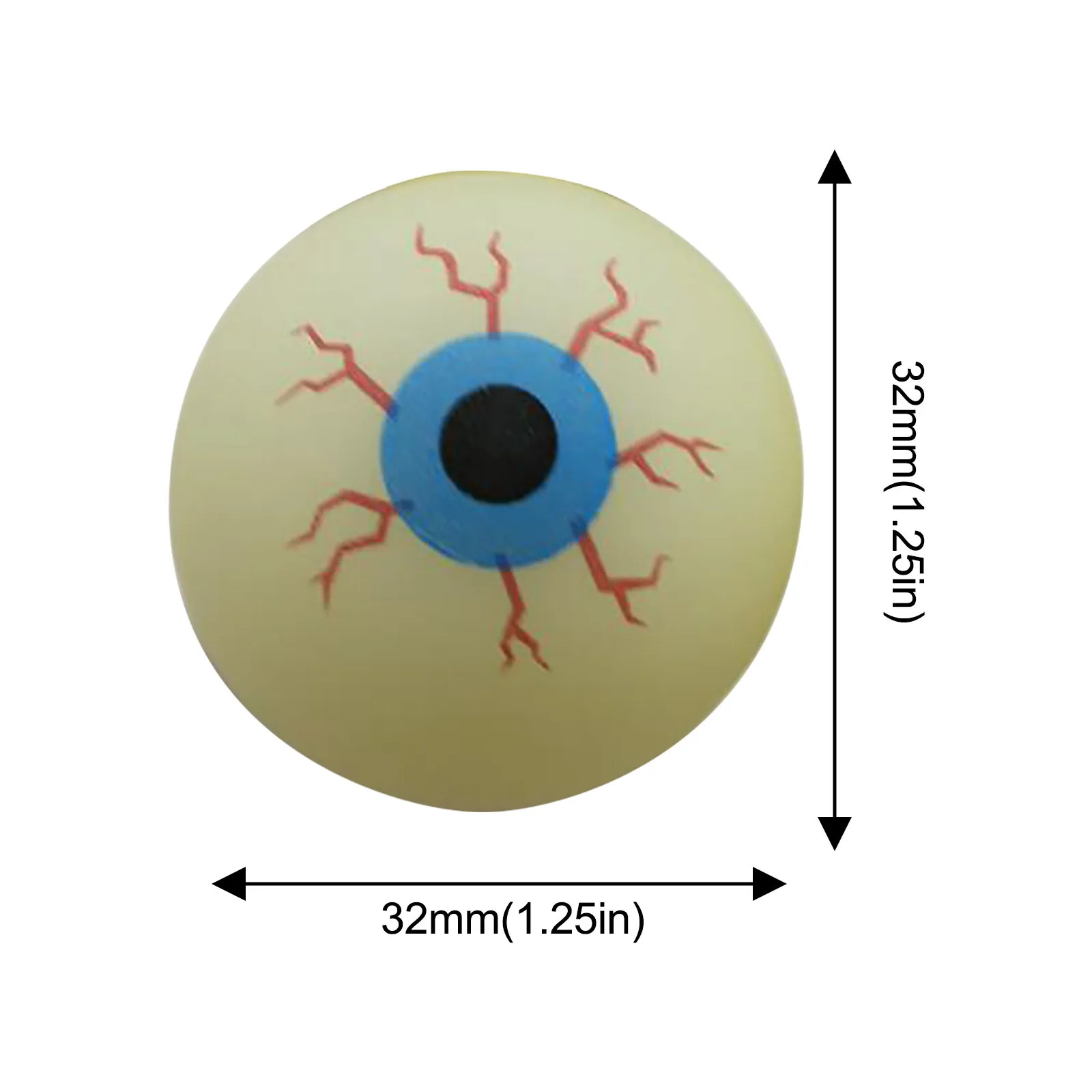 Диаметр 32 мм подпрыгивающие шары для Хэллоуина пугающие глазные товары