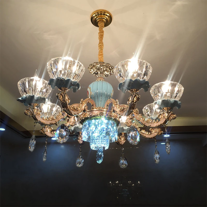 Европейская люстра светодиодсветильник Подвесная лампа для гостиной