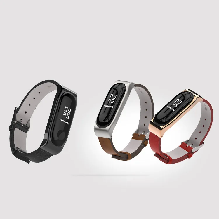 Искусственная кожа для mi band 4 ремешок Смарт аксессуары Xiaomi замена анти-потеря