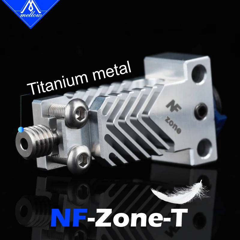 Полностью металлический титановый Тепловой разрыв NF Zone-T V6/CR10 PRO, радиатор для E3d V6 Hotend Ender 3 Ender 5 PRO, детали для 3D-принтера