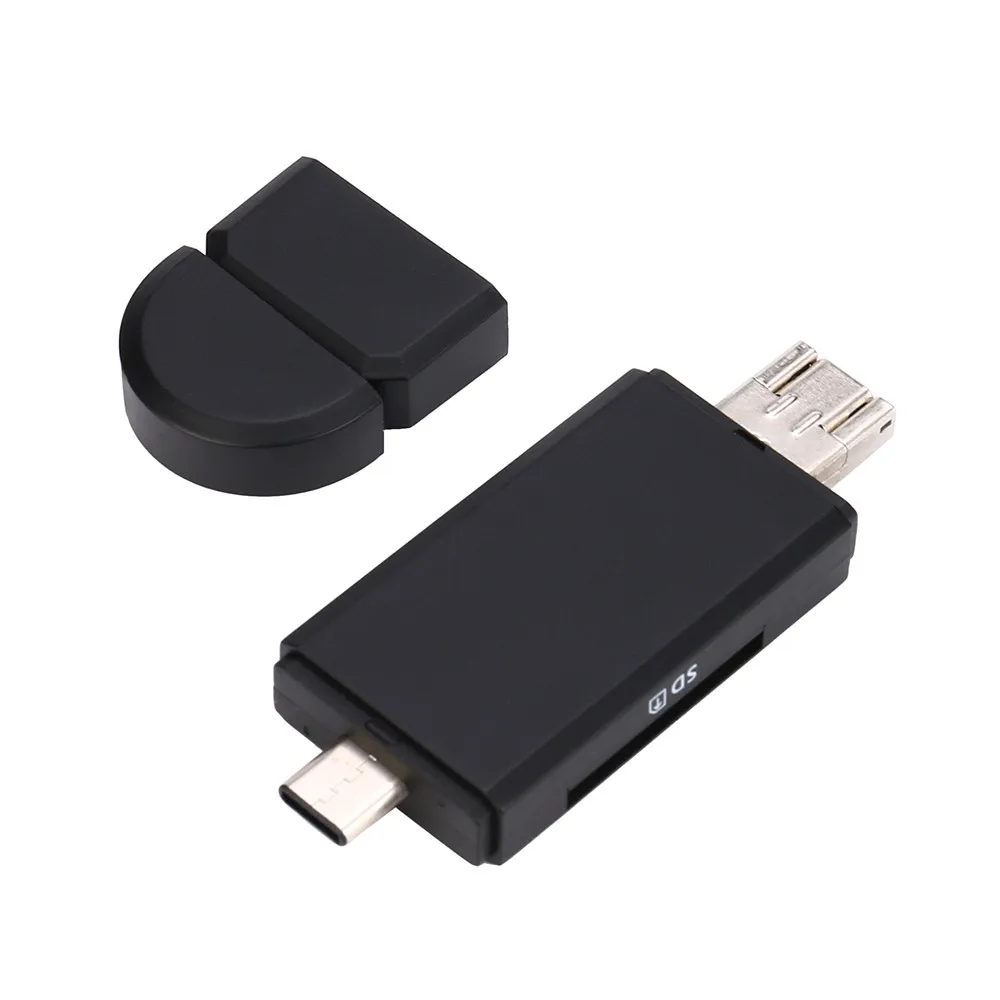 2 IN 1 USB3.1 Type C OTG SD/Micro SD Card Reader With USB 2.0 & Micro Plug 480Mbps Data Transfer Rate | Компьютеры и офис