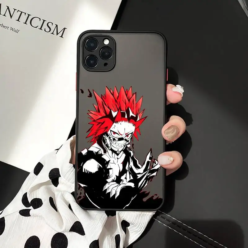 

My Hero Academia deku bakugou anime Phone Cases matte transparent For iphone 7 8 11 12 plus mini x xs xr pro max cover