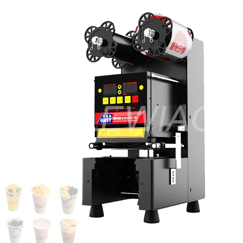 

Умная автоматическая машина для запечатывания соевого молока, Машина Для Запечатывания бумажных стаканчиков, пластиковых стаканчиков, вак...