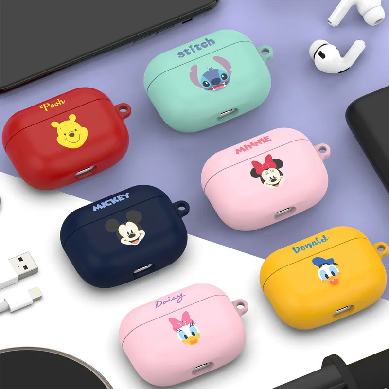 

Защитный чехол для беспроводных наушников Disney с Bluetooth, чехол для Air Pods, чехол для Air Pod, чехол для s Airpods 1 2 Pro