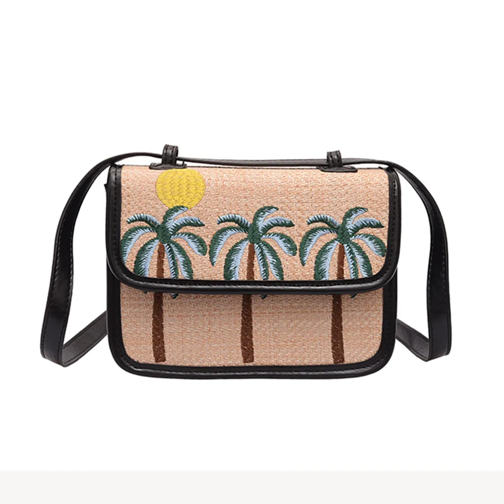 Женские сумки через плечо модные дикие одноцветные тканые водонепроницаемые