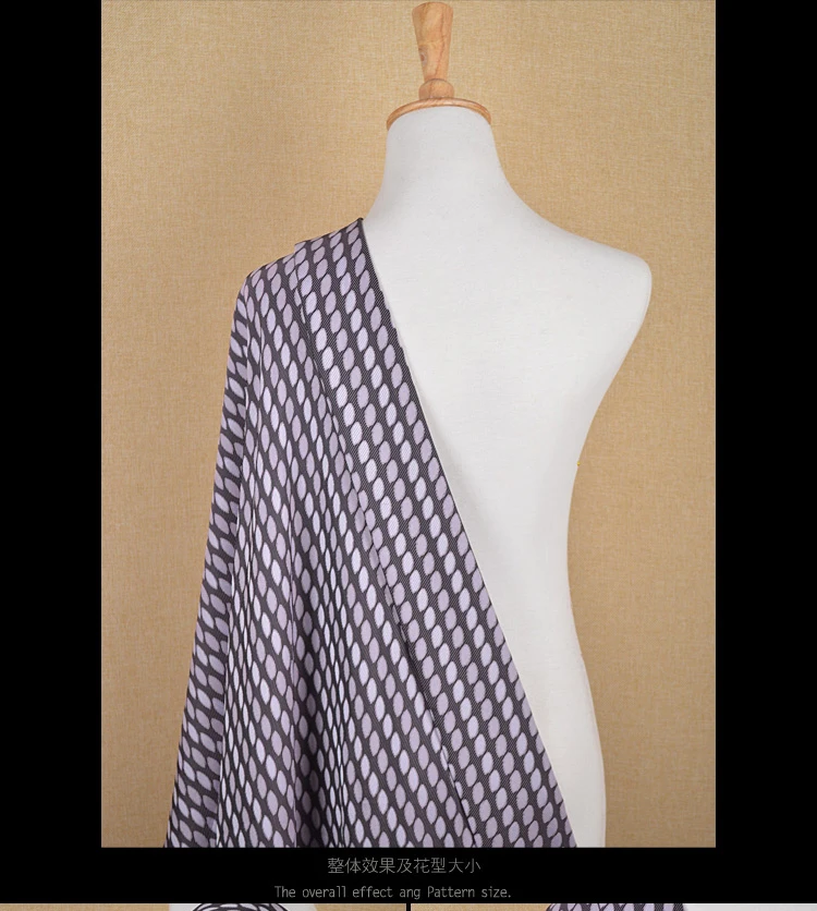 Летняя тонкая подтяжка длинная фототкань сиреневая овальная Геометрическая