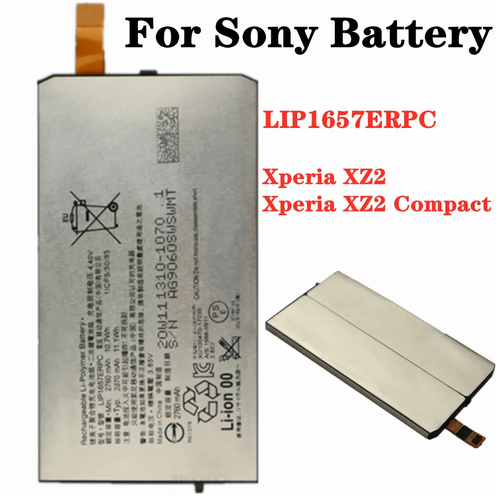 

For Sony Xperia XZ2 , Xperia XZ2 Compact , H8314 , H8324 ,SO-05K Smartphone Replacement Battery 2870mAh LIP1657ERPC High Quality