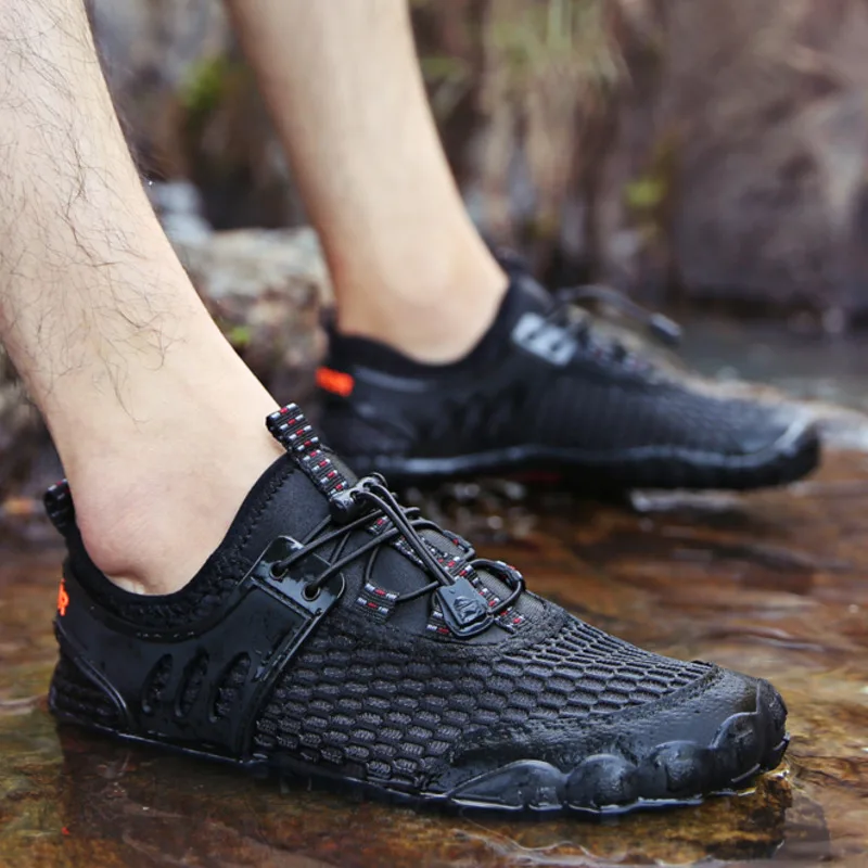 Мужские летние кроссовки Aqua Shoes пляжные сандалии быстросохнущие слиперы для реки