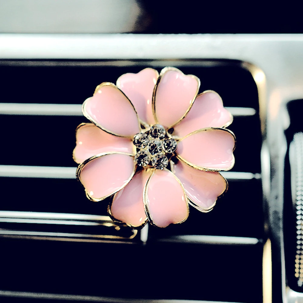 

1Pcs Automobile Air Conditioner Freshener Vent Solid Car Perfume Clip Smell Diffuser Accessories Flower Decor Air Fragrance