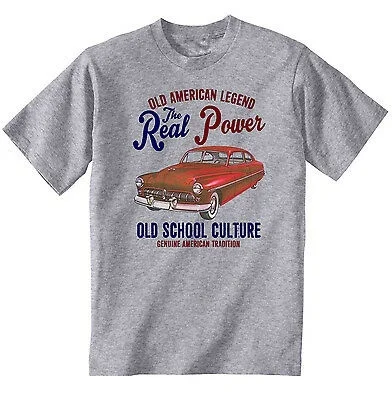 

VINTAGE AMERICAN CAR MERCURY COUPE 1949- NEW COTTON T-SHIRT