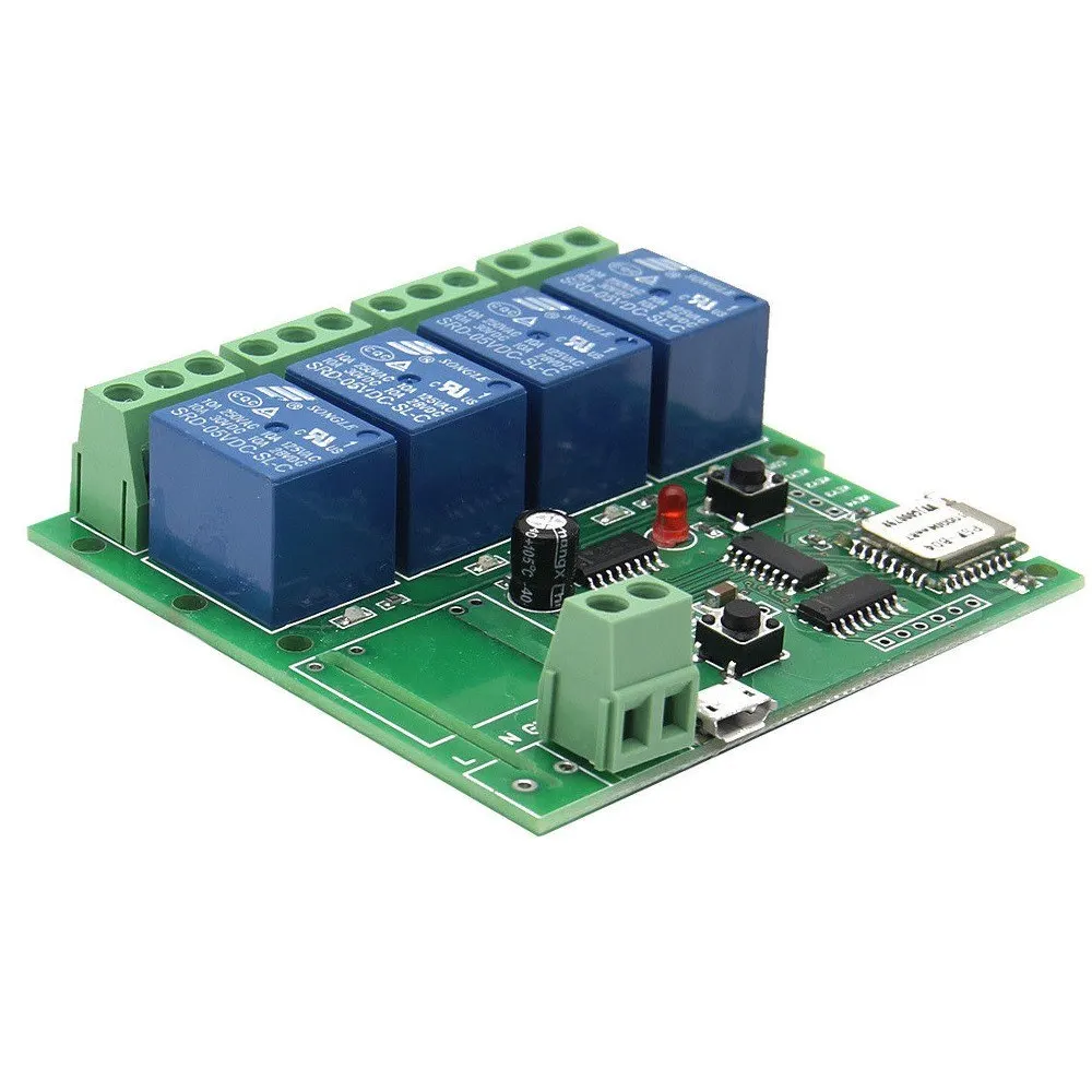 4CH DC5V WiFi релейный модуль умный дом мобильное приложение переключатель