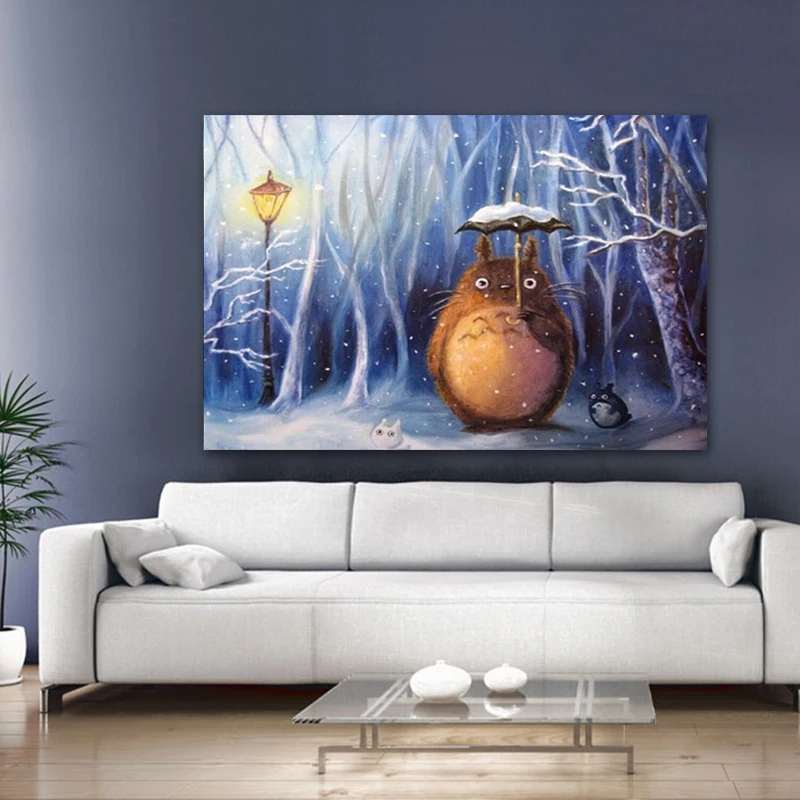 Мультфильм милый кот живопись по номерам японское аниме животное ручной работы