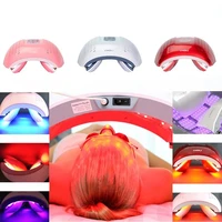 led photon beauty instrument foldable pdt photon treatment mask anti aging ned and blue facial beauty instrument mask female