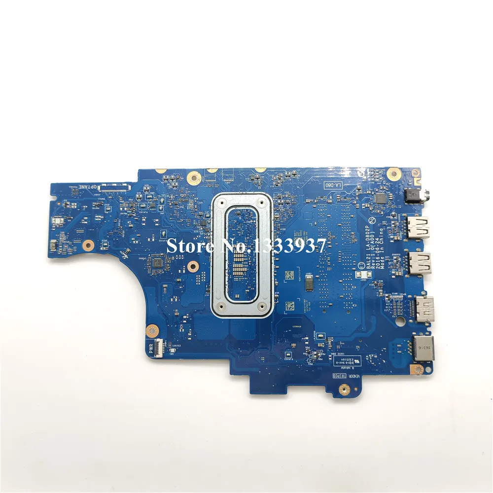 Для DELL Inspiron 15 5567 5767 Материнская плата ноутбука DG5G3 0DG5G3 CN-0DG5G3 с SR2ZU i5-7200U BAL20 LA-D802P DDR4