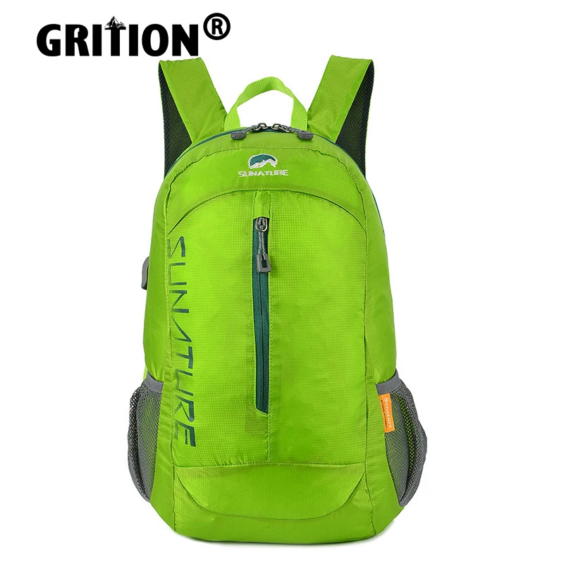 

GRITION Men Hiking Bag Fashion Durable Women Outdoor Sports Tactical Backpack Lightweight Breathable Travel Backpack 2021 New