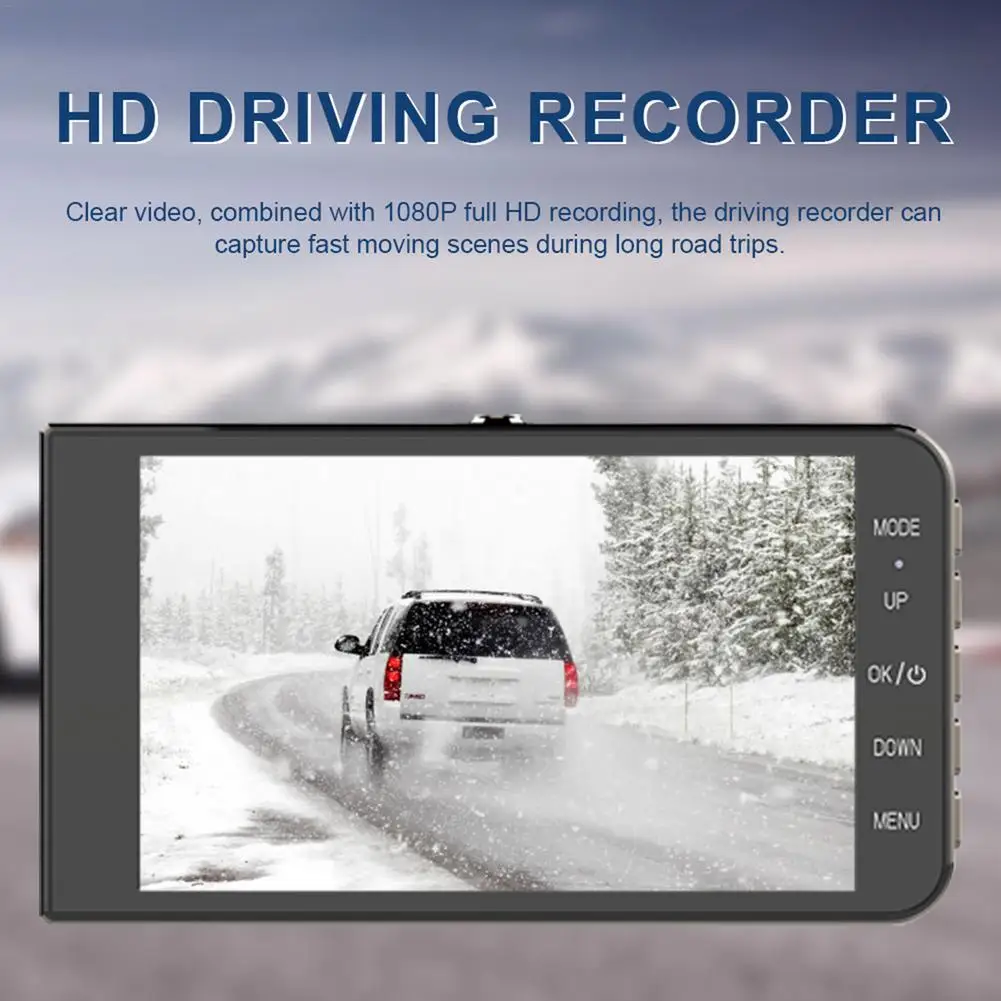

Car Dash Camera 1080P Full HD Touch Screen Front&Rear Camera 170 Degree Wide Angle Dashcam With Night Vision