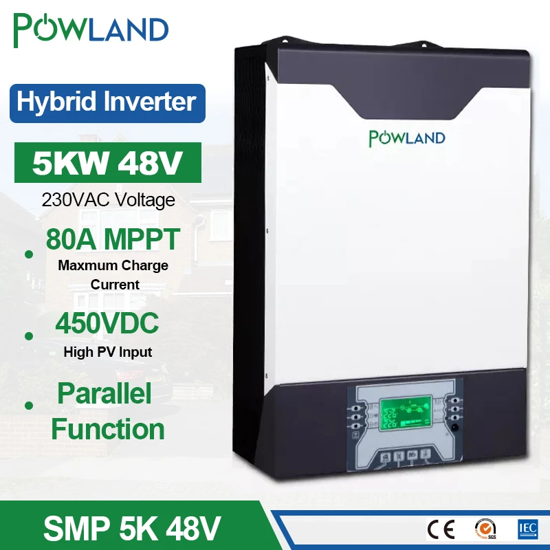 Солнечный инвертор 5000 в постоянного тока вт 80 а MPPT параллельный 48 переменного
