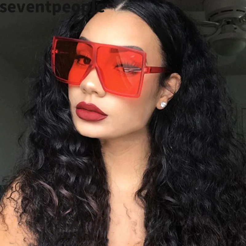 2020 Модные солнцезащитные очки большого размера женские ретро большая оправа
