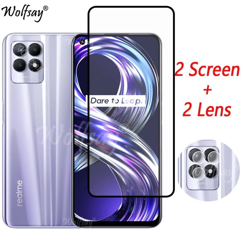 

Full Cover Tempered Glass For Oppo Realme 8i Screen Protector For Realme 8i 8S 9i 6i 7i Global Camera Glass For Realme 8i Glass