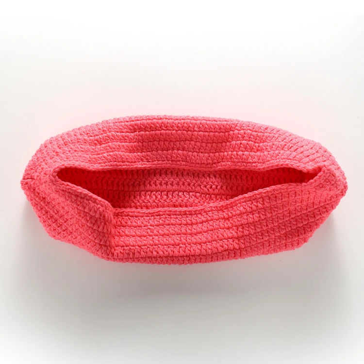 Cute Crochet Wool Sleeping Bags Newborn Baby Knitted Chunky Cocoon Swaddle Baby Pea Pod Photography Props Sleeping Bag