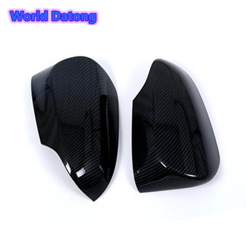 Углеродные волокна шаблон двери автомобиля крыло Зеркало Охватывает зеркало