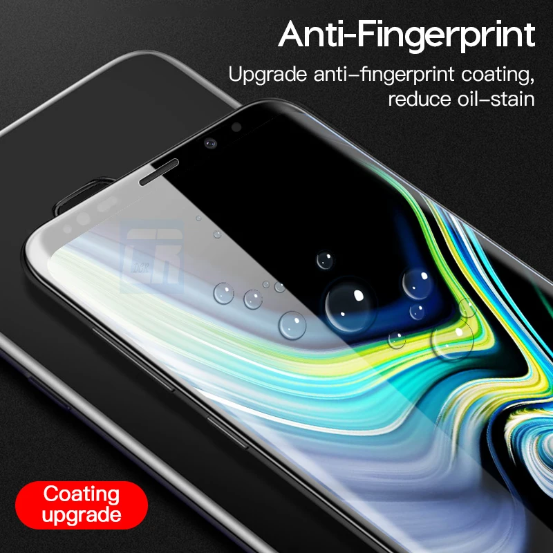 2Pcs 100D Full Glue Cover Curved Protection Tempered Glass For Samsung Galaxy S20 S10 S9 S8 Note 20 8 9 10 Plus Screen Protector
