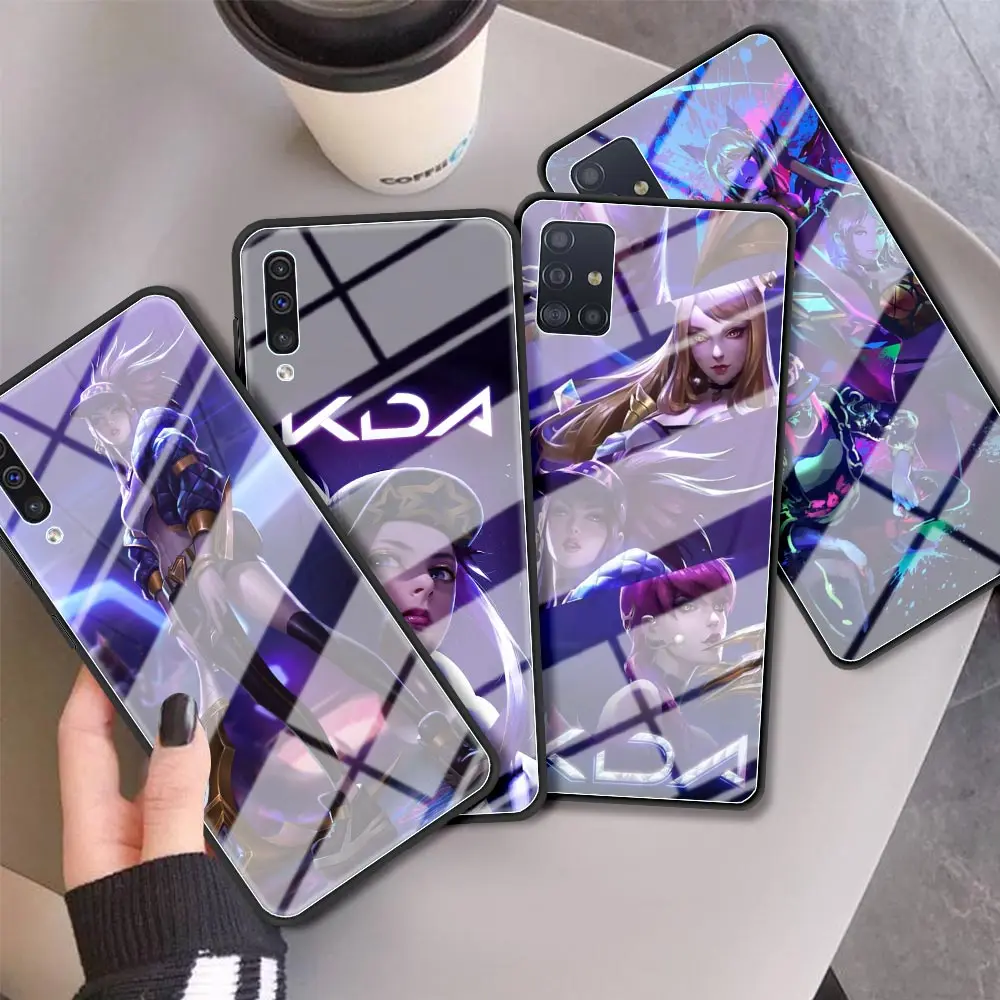 Стеклянный чехол для Samsung Galaxy A51 A50 A71 M31 A70 A10 A40 A30 A31 M51 противоударный телефона