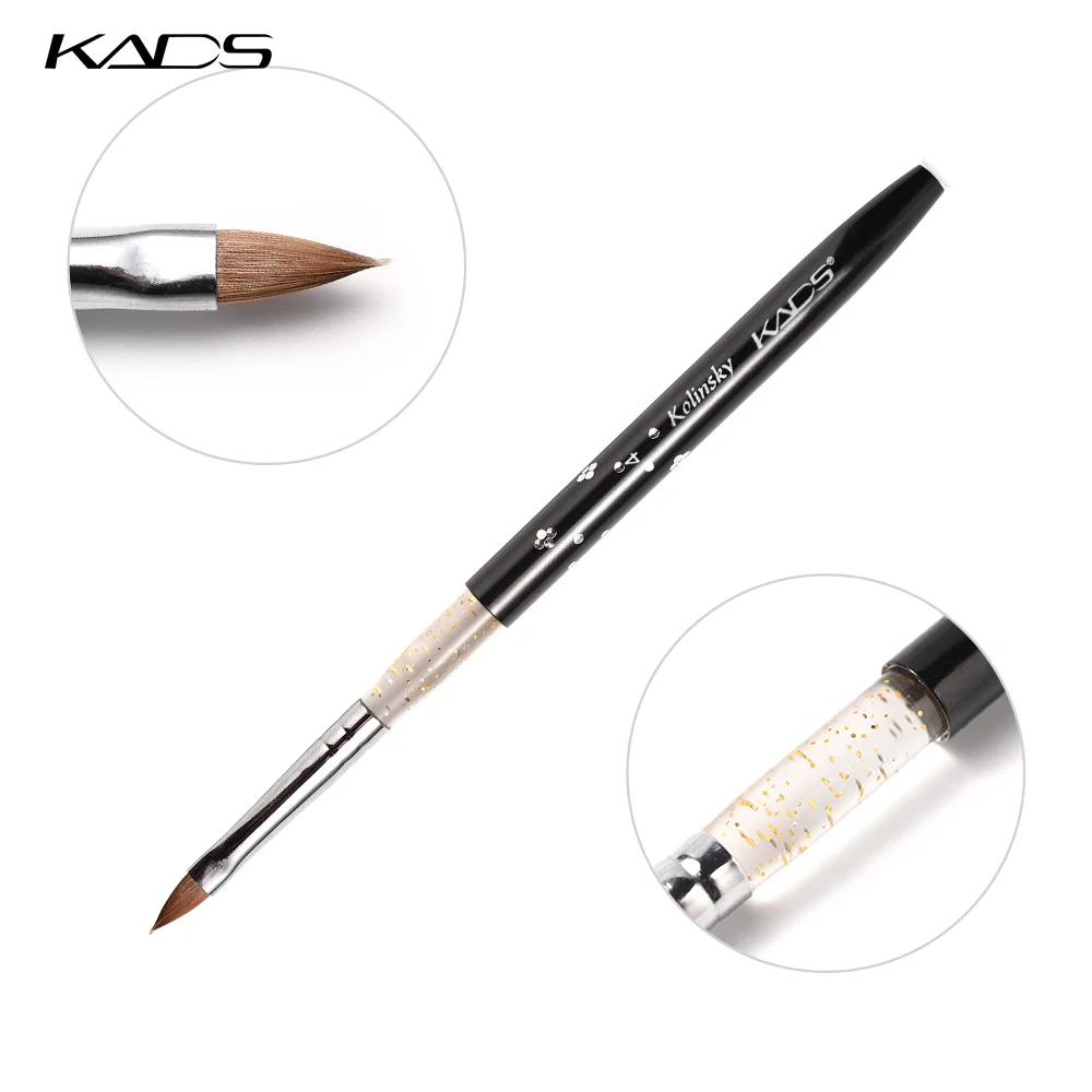 5 шт./компл. 4 # Kolinsky соболиная щетка акриловая кисть для дизайна ногтей УФ гель