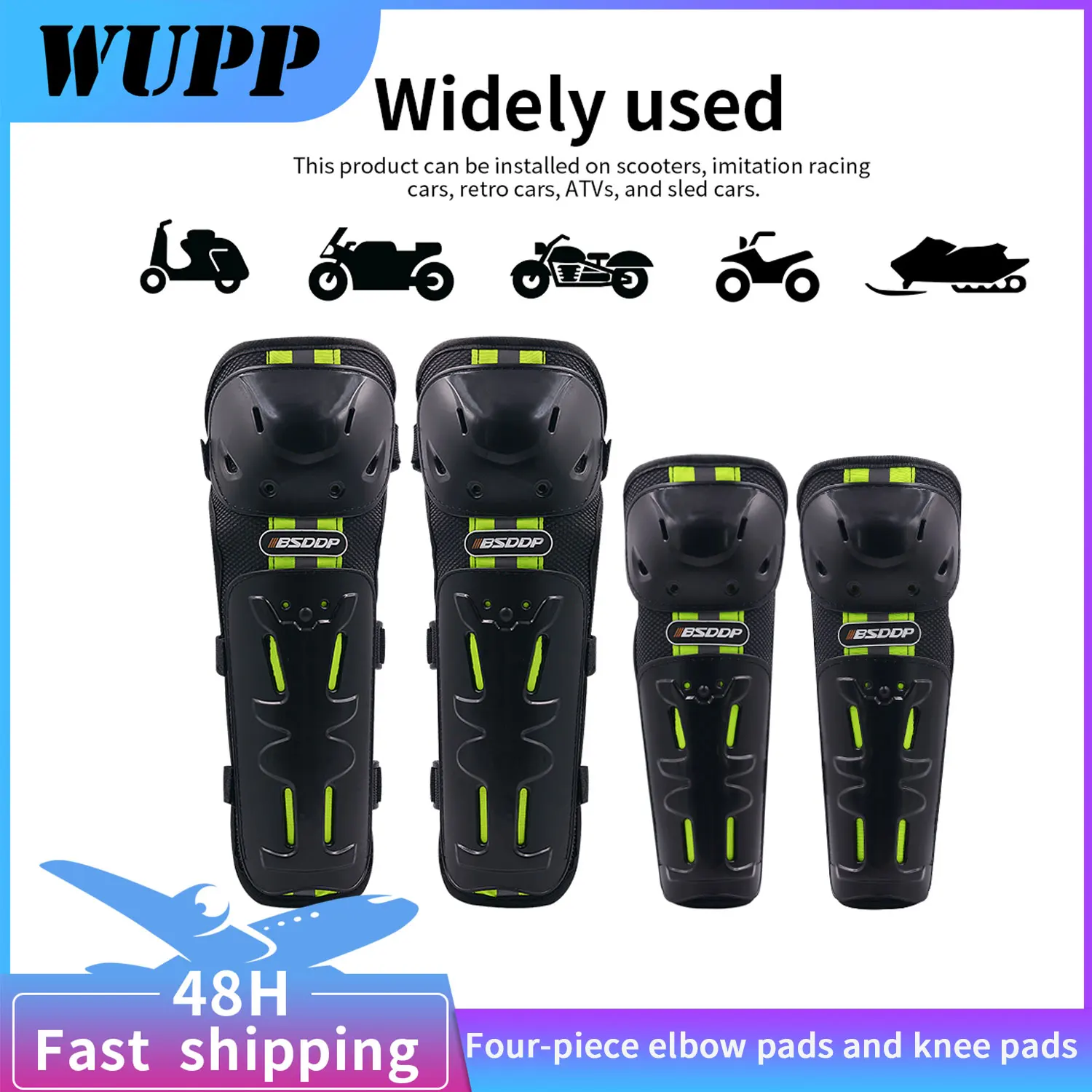 

Наколенники WUPP для мотоцикла, скутера, 4 шт.