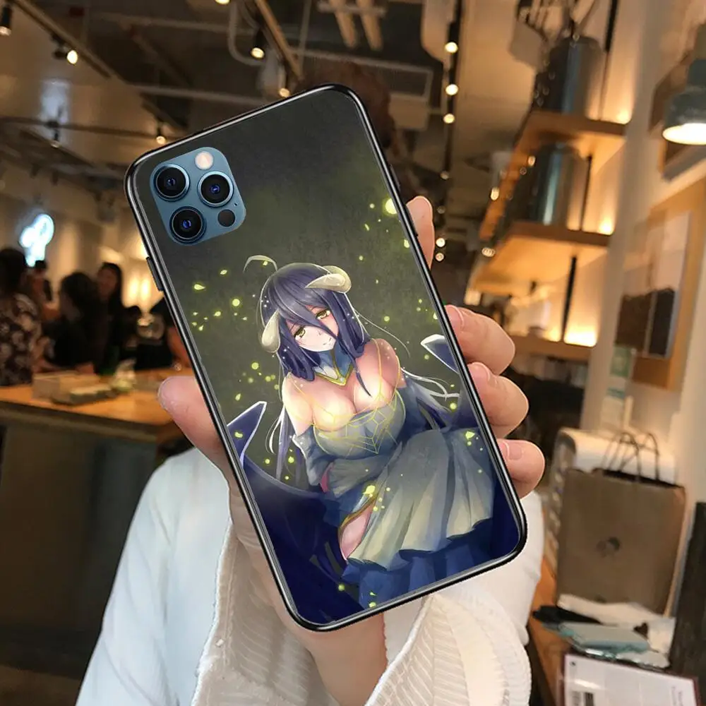 

overlord anime Anime Phone Cases cover For iphone 11 Pro Max case 12 8 7 6 S XR PLUS X XS SE 2020 mini black cell shell funda