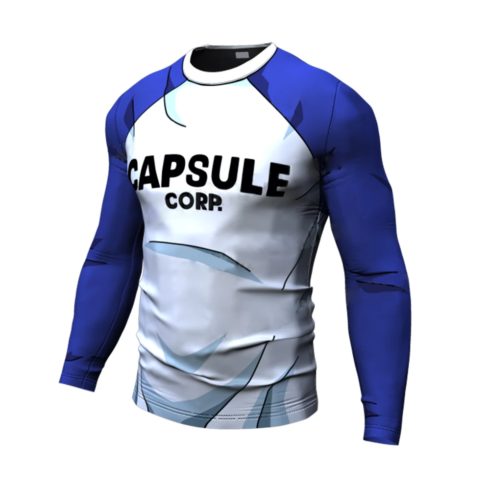 Новый Гоку мужских летних футболок с спортзала чехол CAPSULE CORP напечатаны