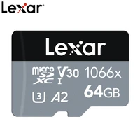 lexar 1066x micro sd card 64gb 128gb 256gb 512gb a2 read speed 160ms memory card class10 u3 v30 tf uhd memory microsd card 4k