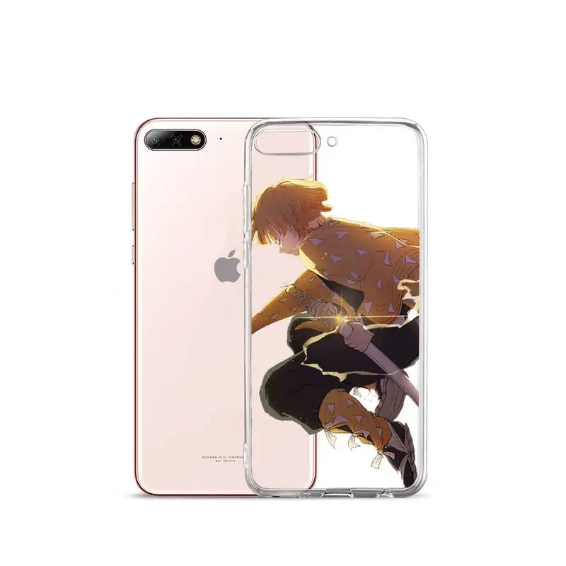 

Japan Anime Kimetsu no Yaiba Phone Case Transparent Clear for iPhone 11 12 mini pro XS MAX 7 8 6 6S Plus X 5S SE 2020 XR